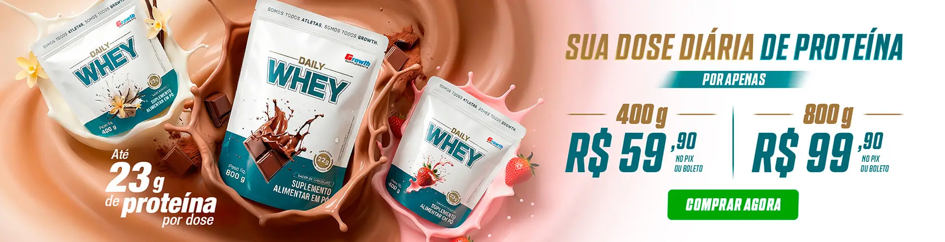 Daily Whey - Lançamento da Growth Supplements