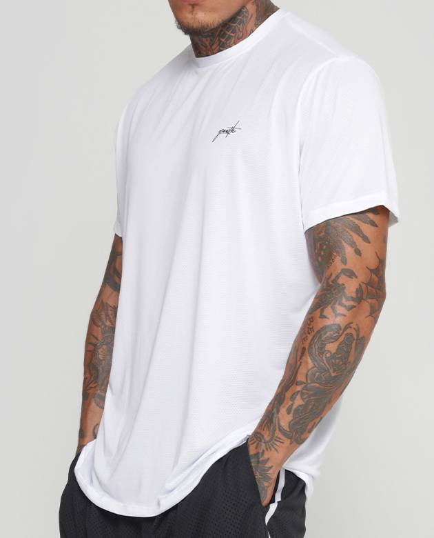 Camiseta Tecno Growth Manuscrito Branco