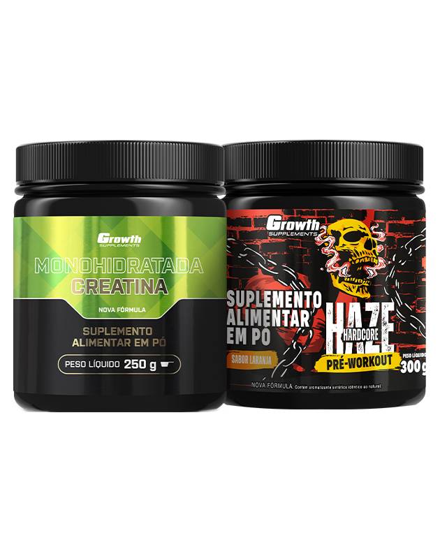 Kit Creatina Monohidratada 250g  e Pré-Treino Haze 300g