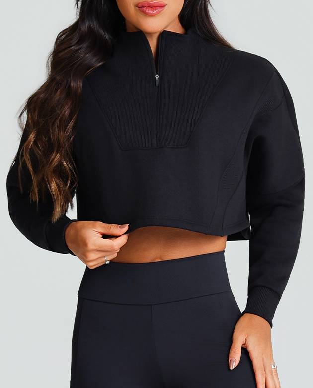 Moletom Growth Ziper Frontal Preto