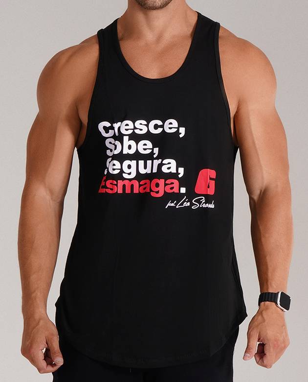 Regata Preta Cresce Sobe  Segura Esmaga