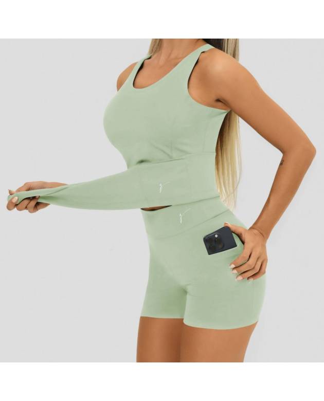 Shorts Growth Slim Verde Aloe