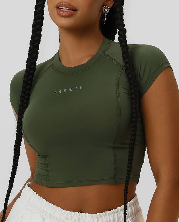 Tshirt Growth Raglan Verde Elite