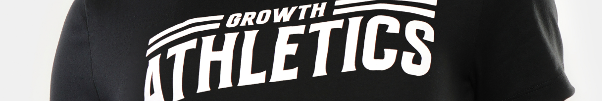 Peça de roupa com estampa da coleção Athletics da Growth Supplements.